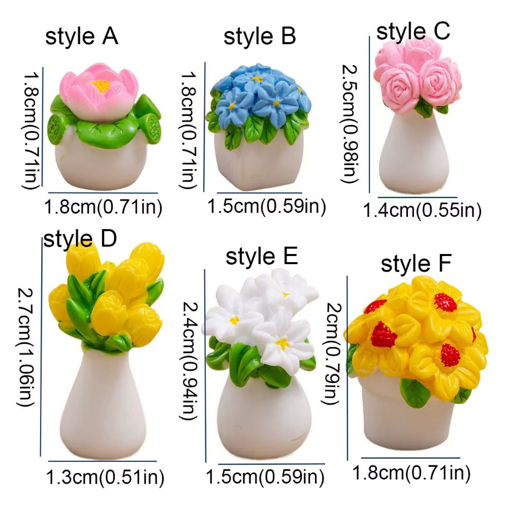 Plantes en pot de simulation colorées