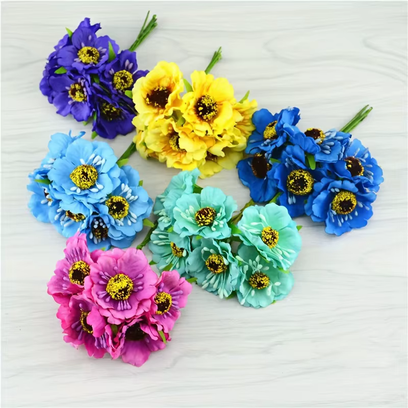 Fleurs artificielles en soie