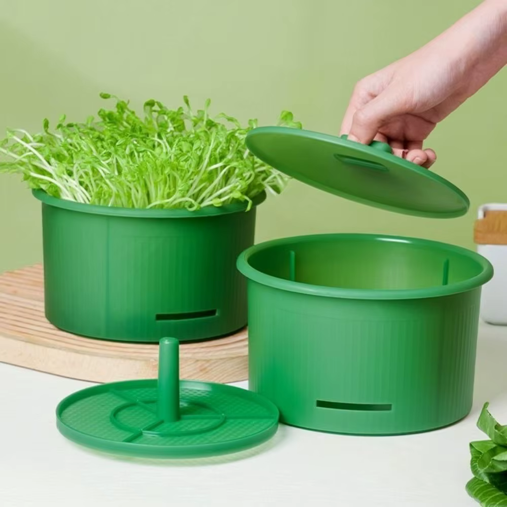 Pots de pépinière en plastique pour germes de haricots