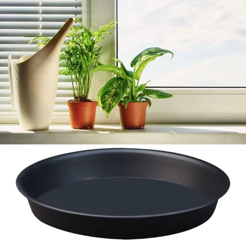 Soucoupes plantes épaissi des plateaux fleurs à goutte en plastique rond pour maintenir santé du jardin intérieur