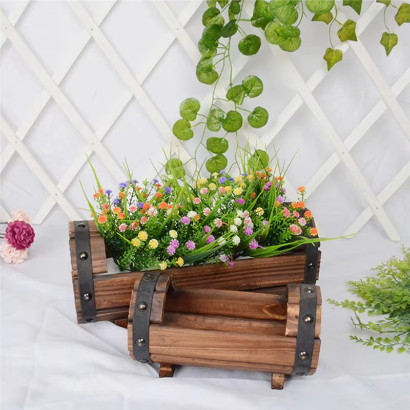 Y51A-Pots de fleurs en bois