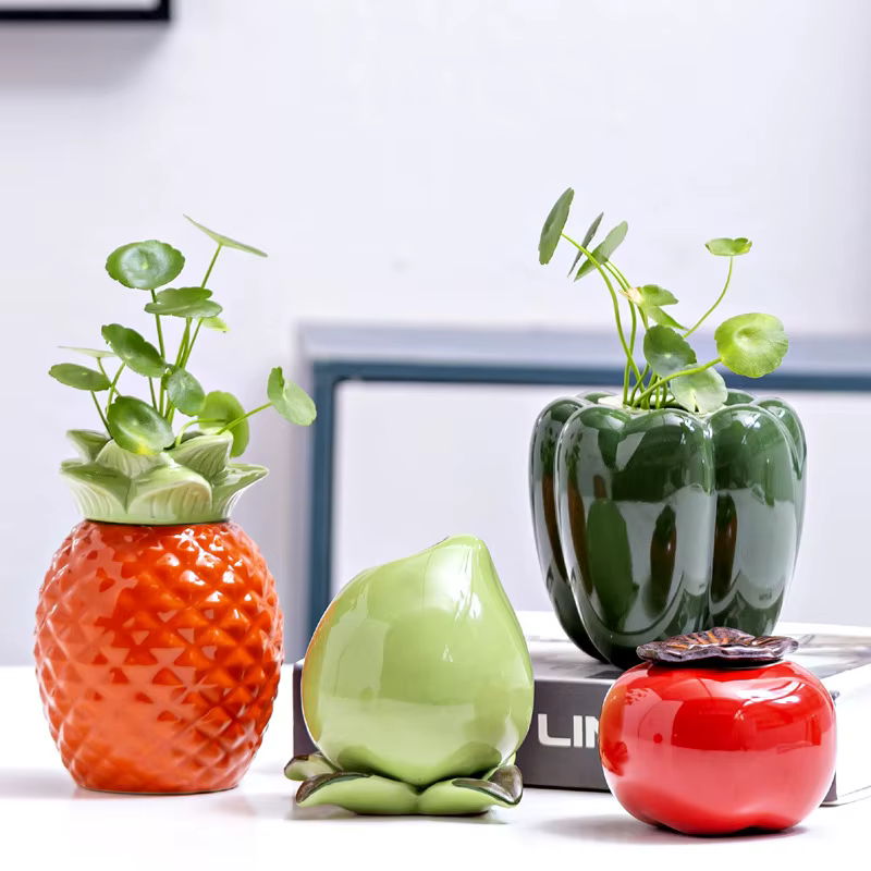 Vase en Céramique Coloré pour Décoration de Maison