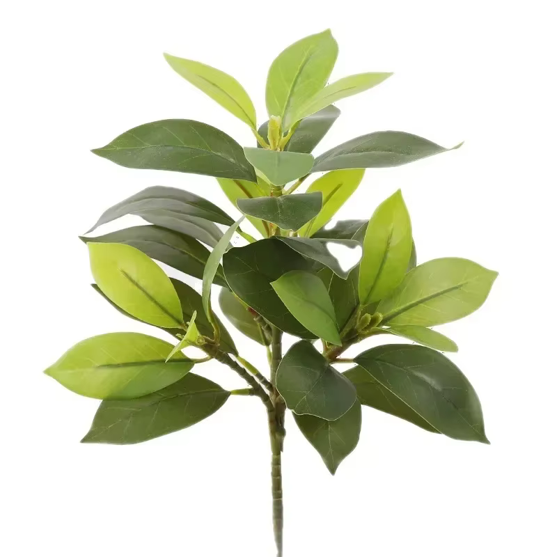 Plantes vertes en bois artificielles changeantes de documents