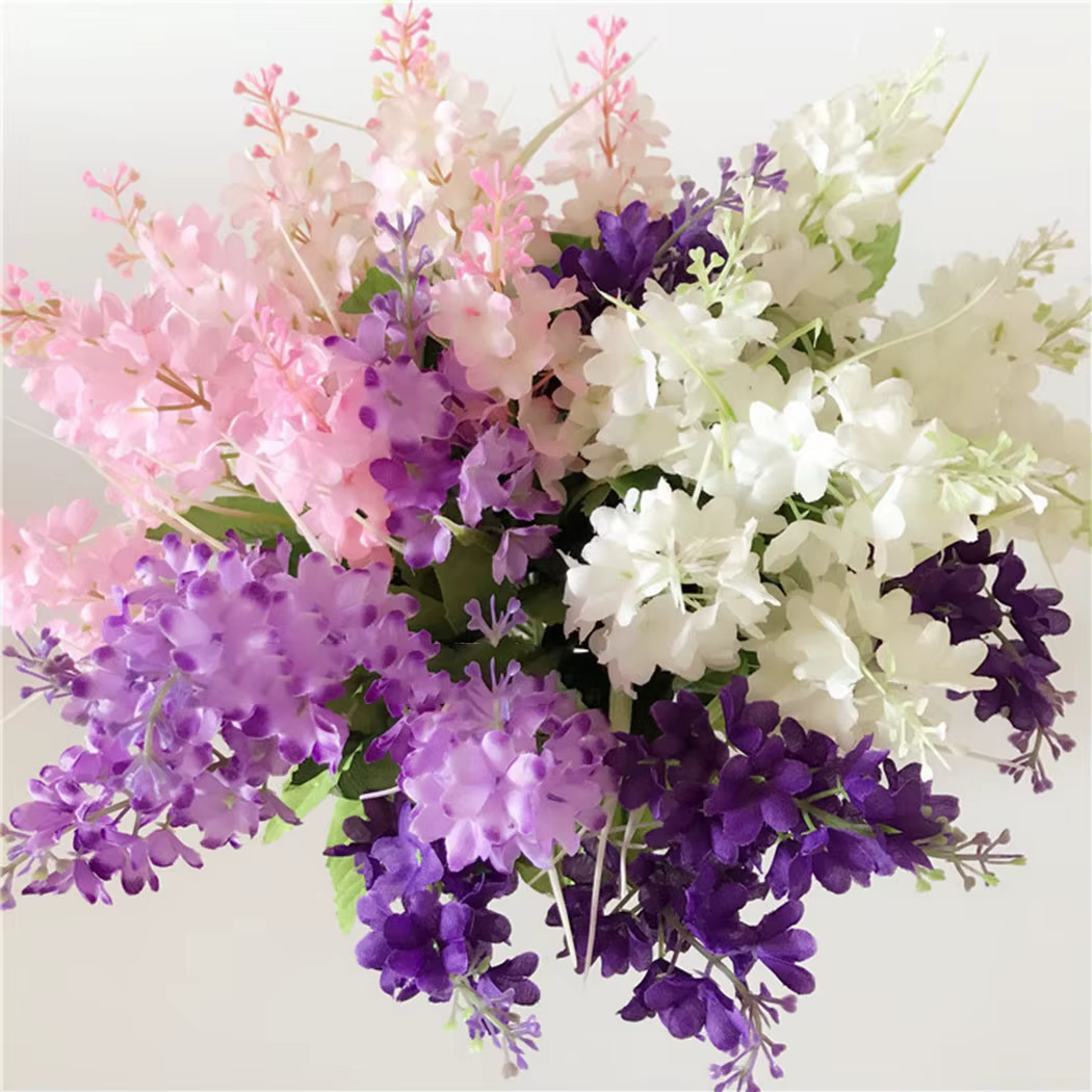 Hyacinthe fleur artificielle toucher réel réaliste mariage 33 cm Bouquet bricolage faux pour bureau fête tombe de haute qualité