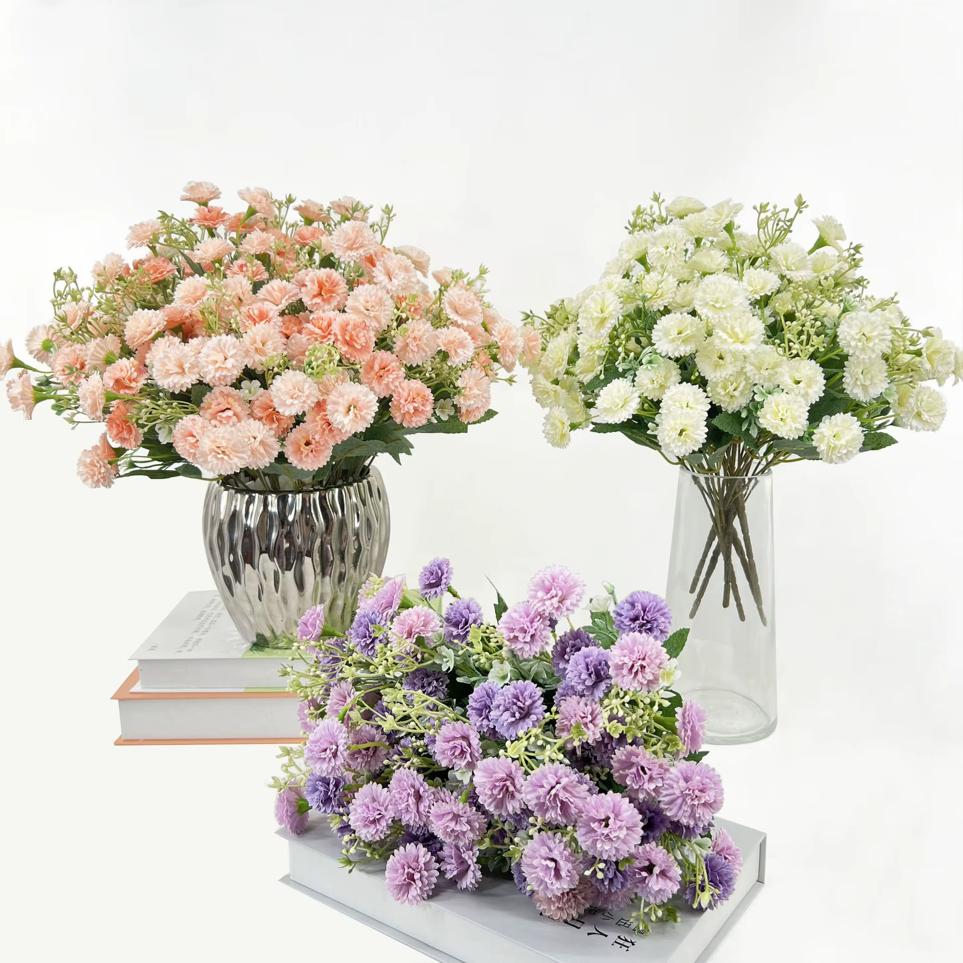Soie fleur artificielle hortensia lilas maison mariage bouquet de mariée bricolage cadeau arc festival noël Table Center jardin guirlandes