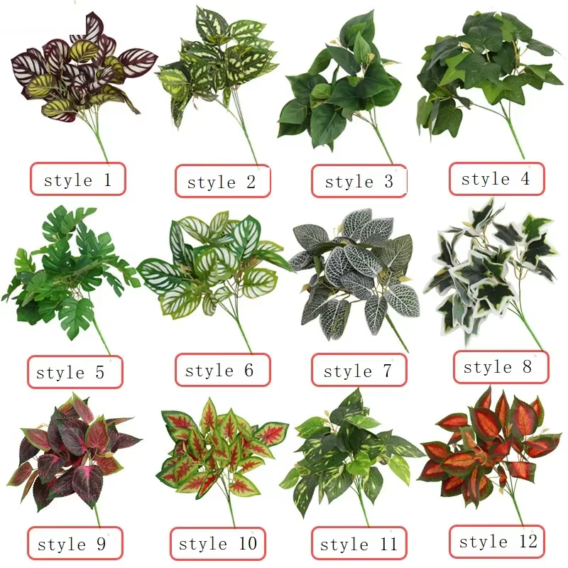 Gazon artificiel vert plantes de décoration murale