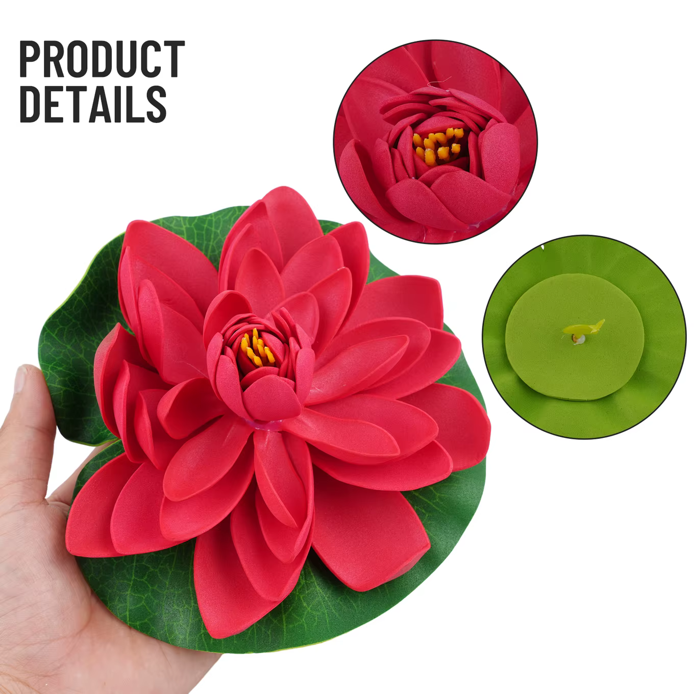 Lotus flottant en plastique