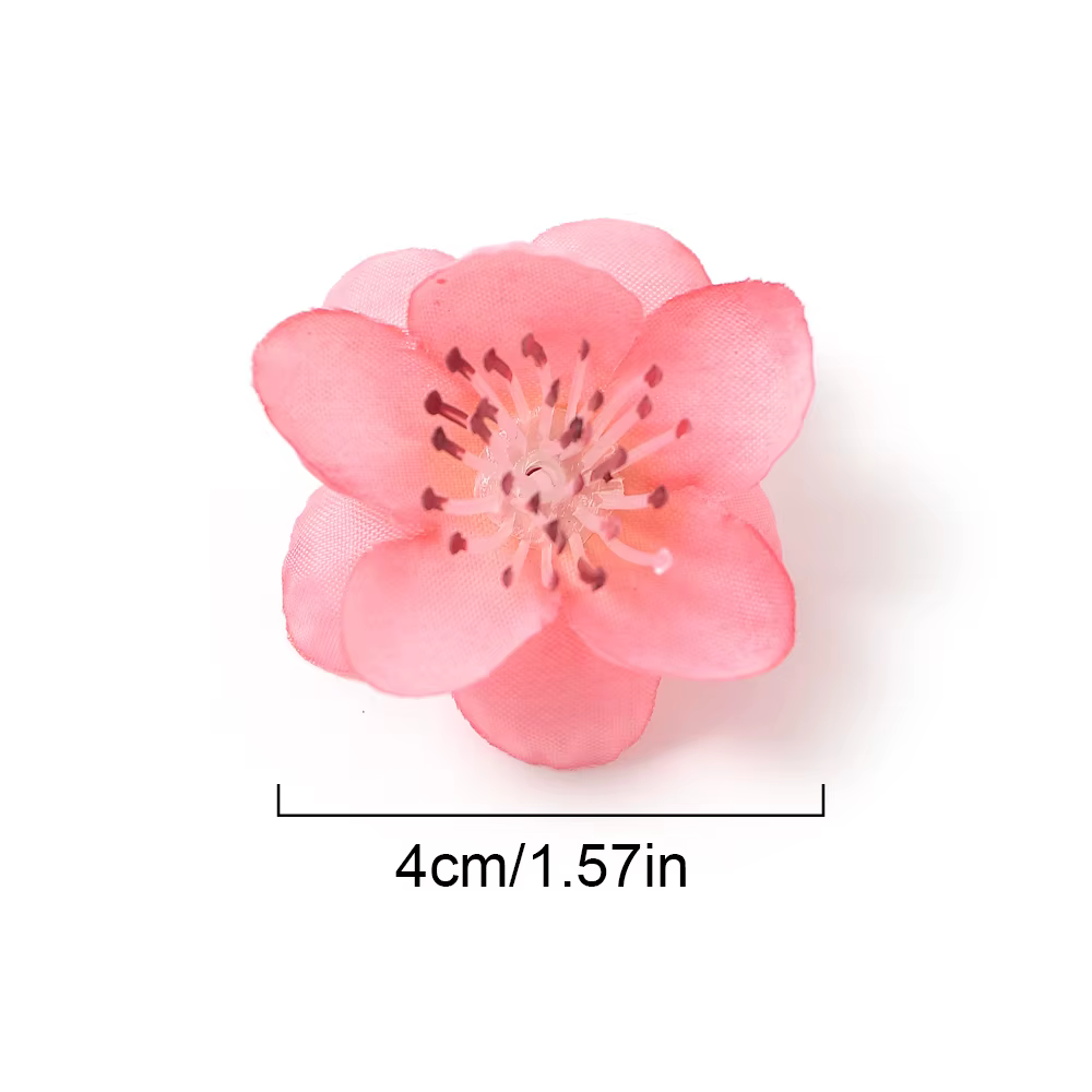 Tête de fleur artificielle en fleur de pêcher