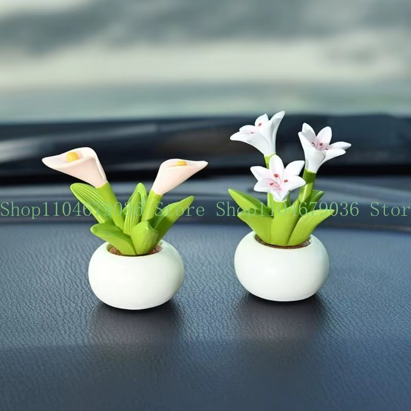 652F Pots fleurs en résine élégants