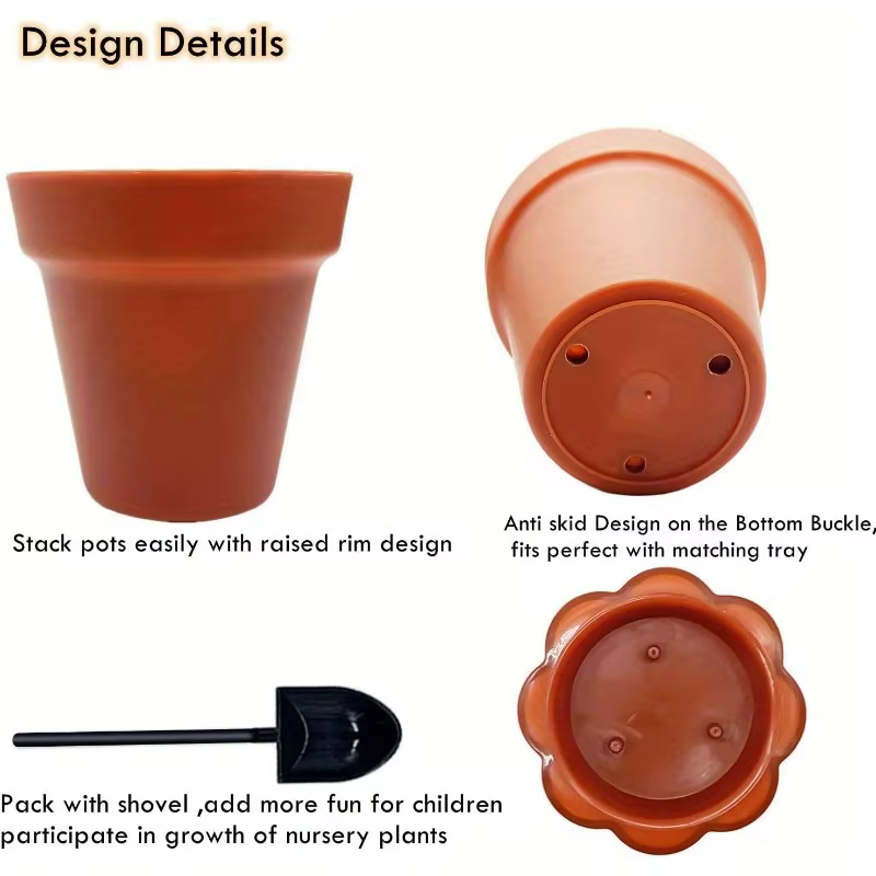 Pot de fleur en forme de tasse en papier avec couvercle d'humidité