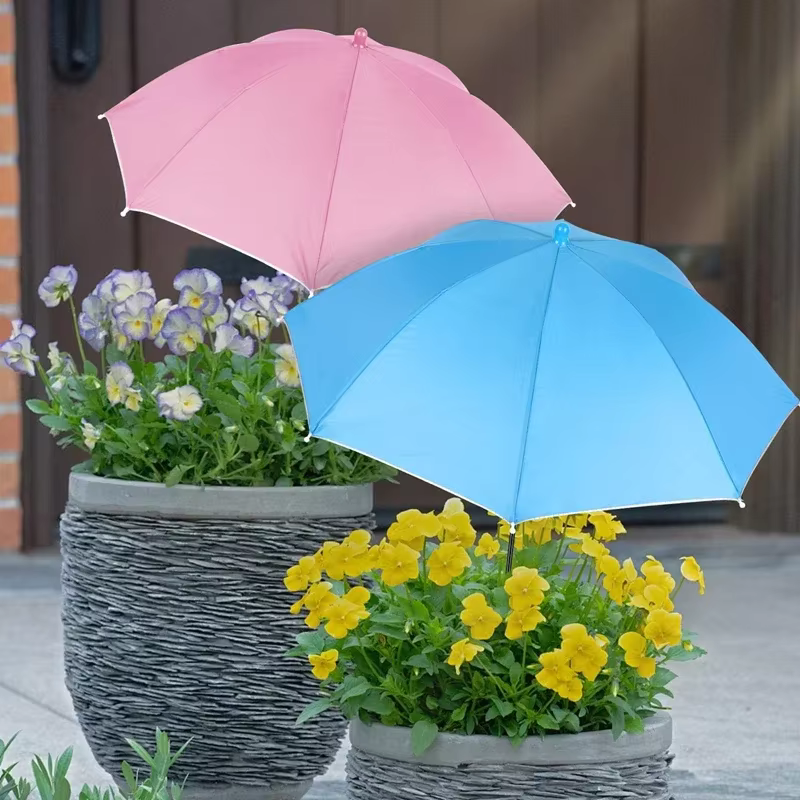 Parapluie d'ombrage pour plantes avec piquet métallique