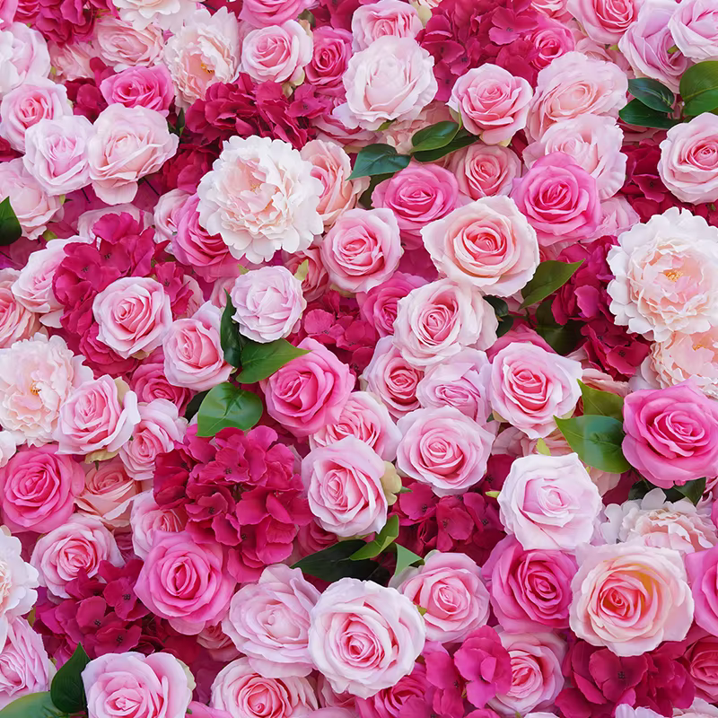 Rideau enroulable 5D hortensia Rose