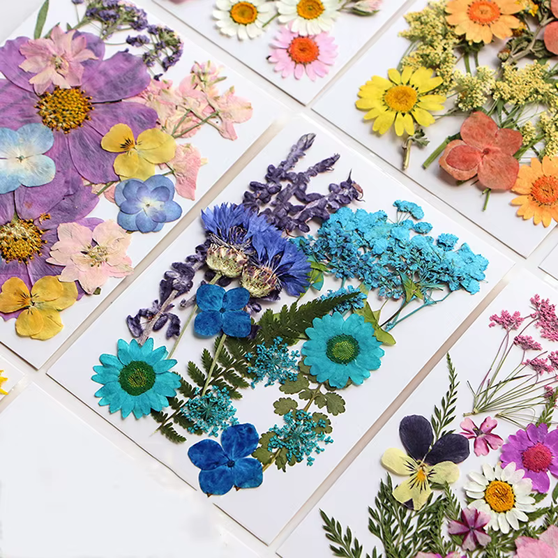 Fleurs séchées véritable plante naturelle pressée fleur pour résine époxy remplissage bricolage Nail Art artisanat
