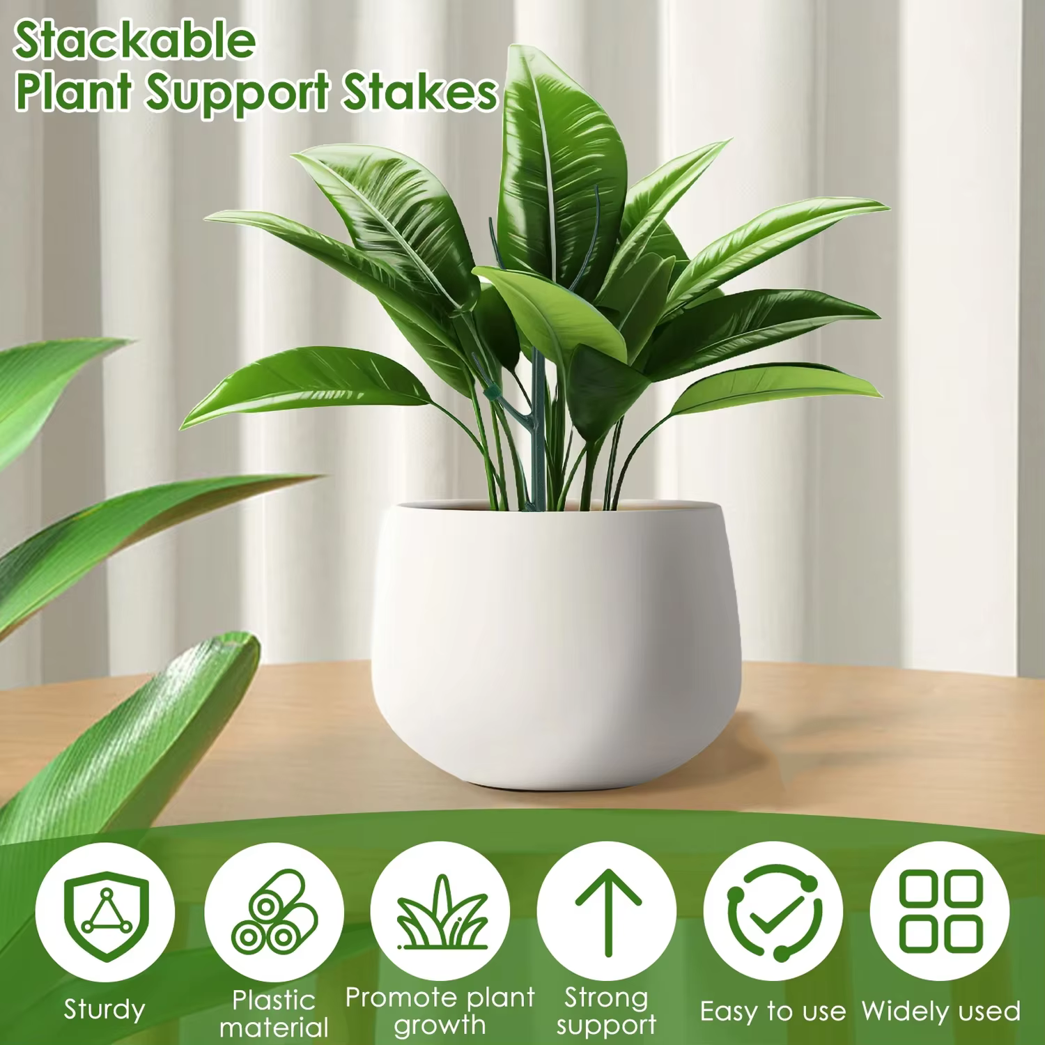 Supports de plantes en plastique