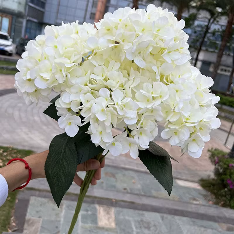 Bouquet d'hortensia artificielles en soie