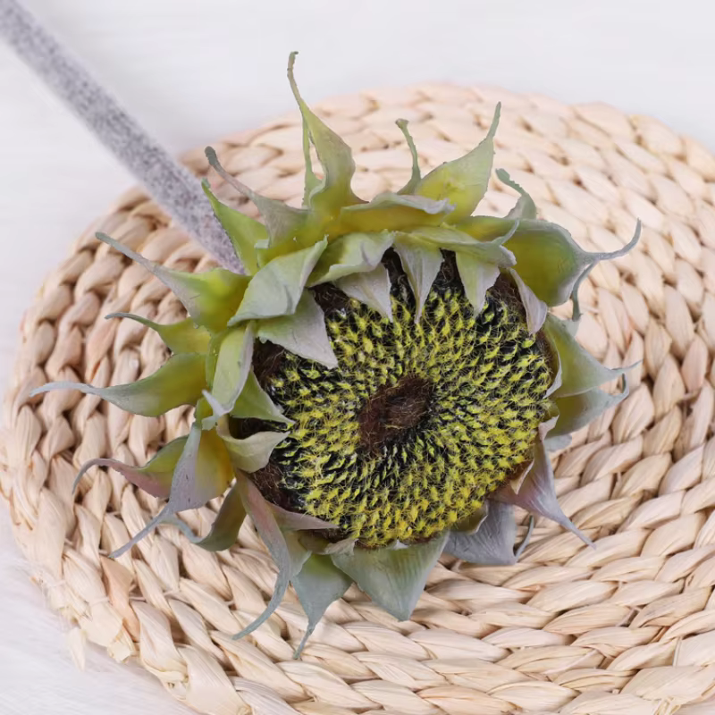 Fleur artificielle de tournesol avec tiges