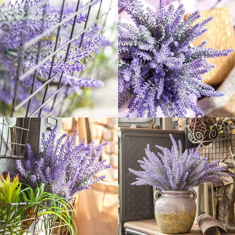Fausses fleurs de lavande artificielles