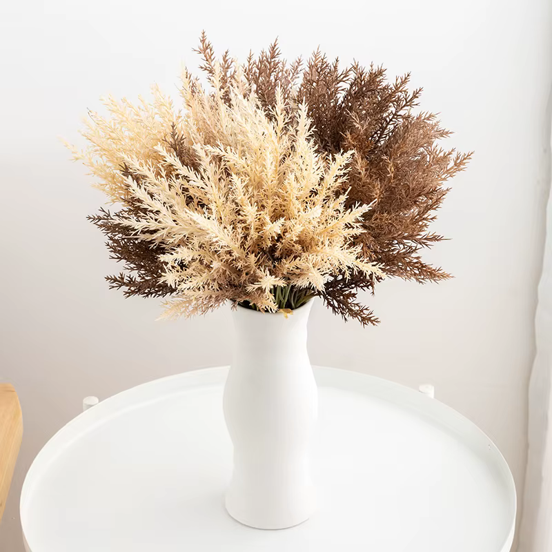 Bouquet de fleurs artificielles d'herbe de blé Beige sable