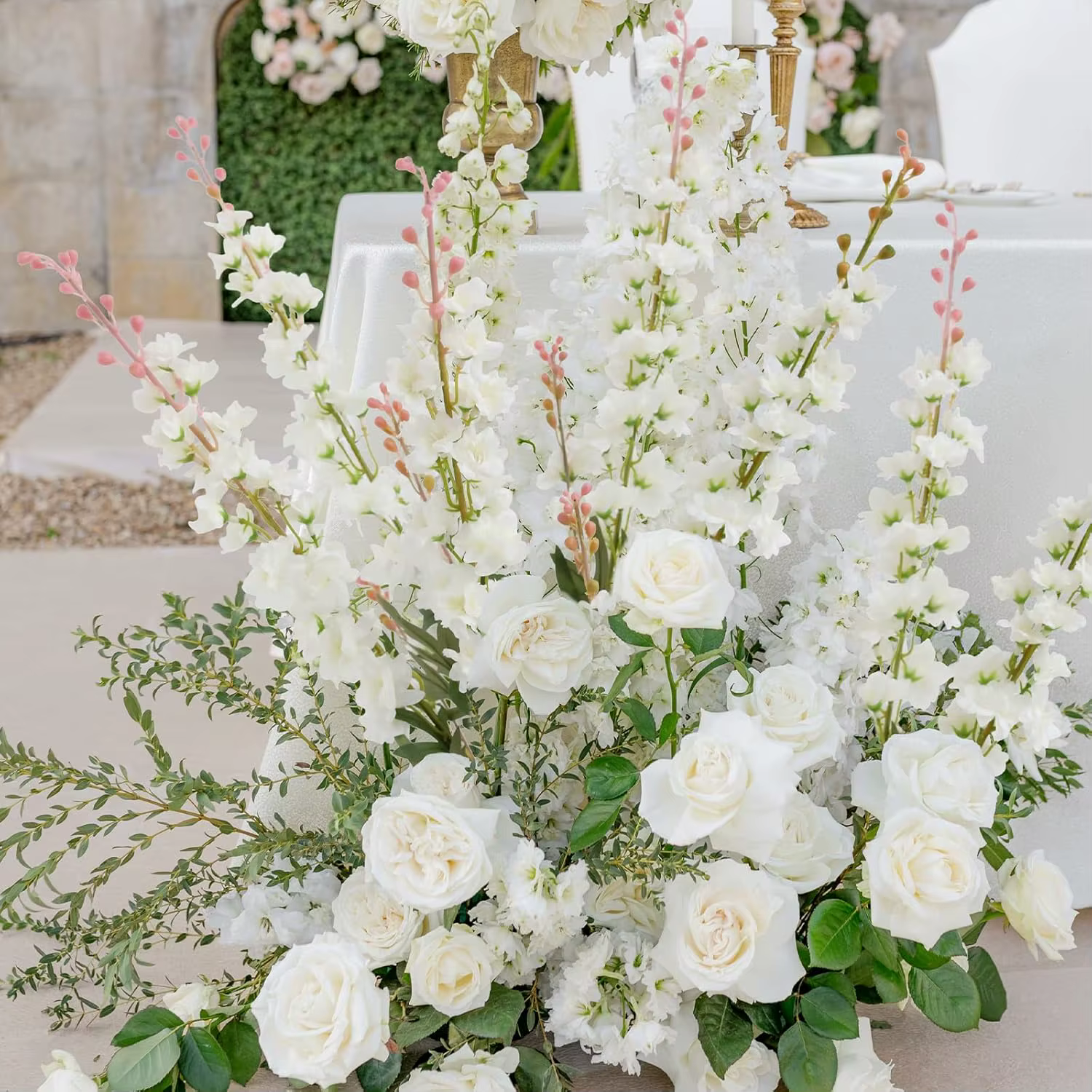 Fleurs artificielles Delphinium de 32 pouces de long