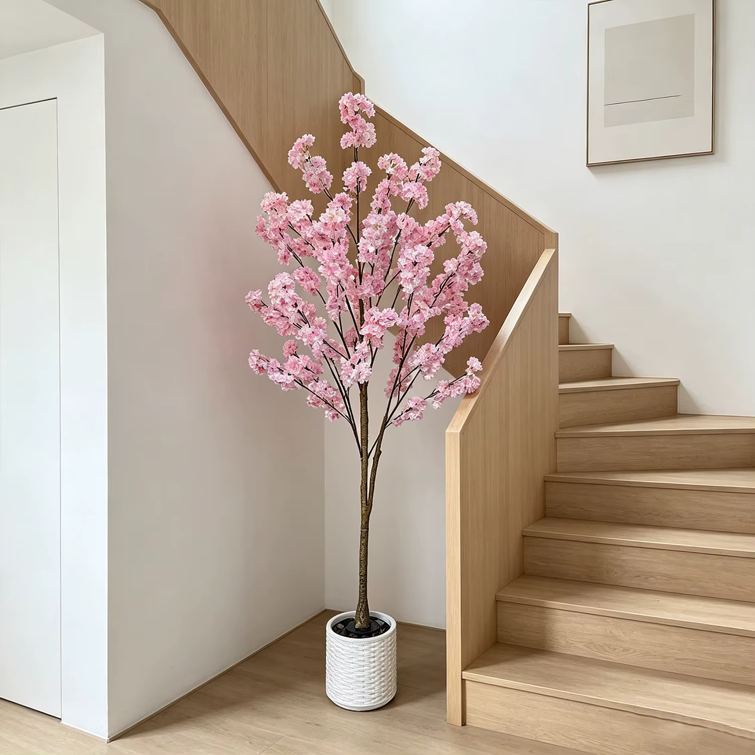 Arbre à fleurs de cerisier rose artificiel de 120-180 cm