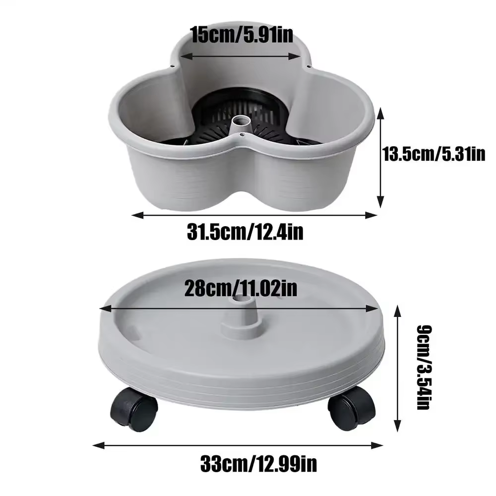 Nouveau pot de fleurs vertical empilable en plastique