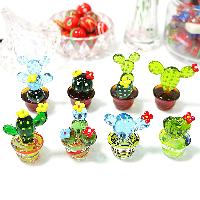 Figurines d'Auckland en verre de Murano faites à la main