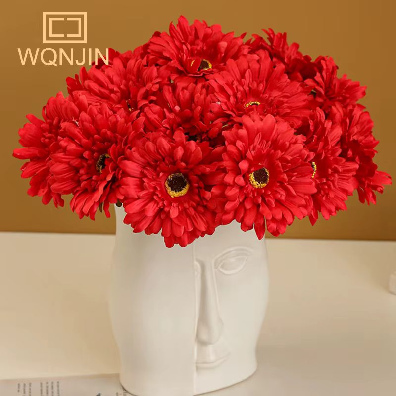 Branche de Fleurs Artificielles Gerbera