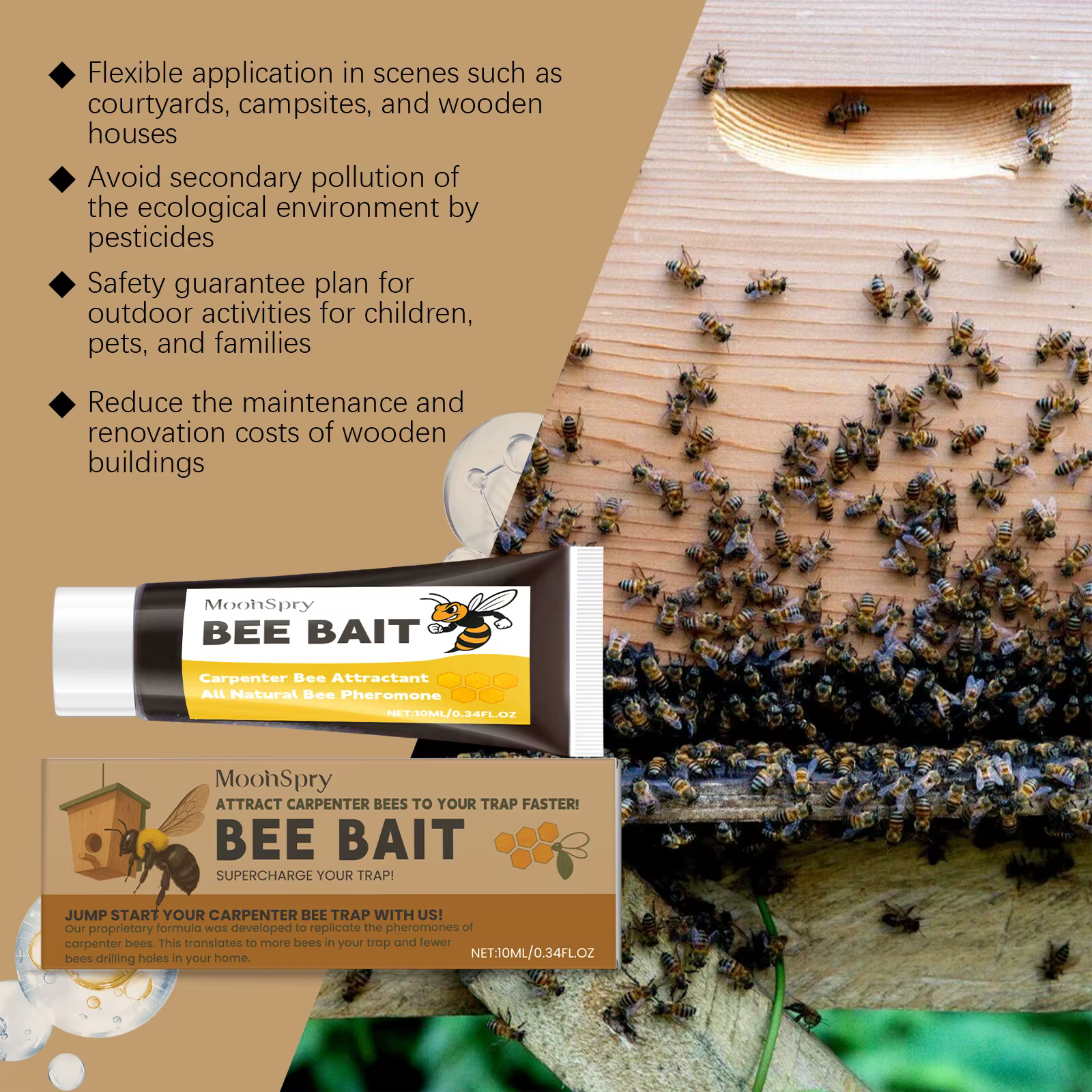 Baume attractif pour abeilles 10 ml