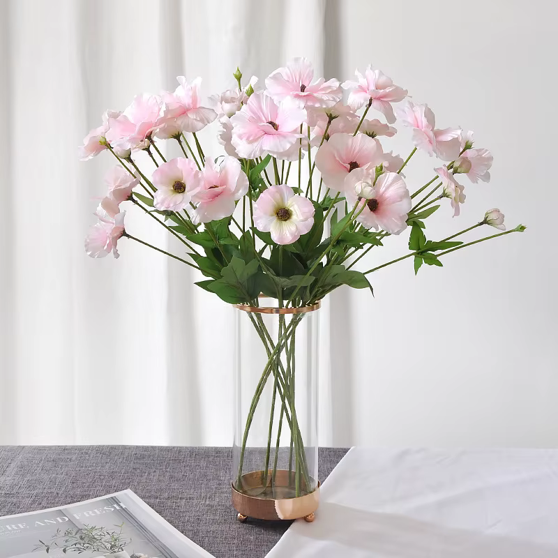 Fausse fleur d'Eustoma pour Noël