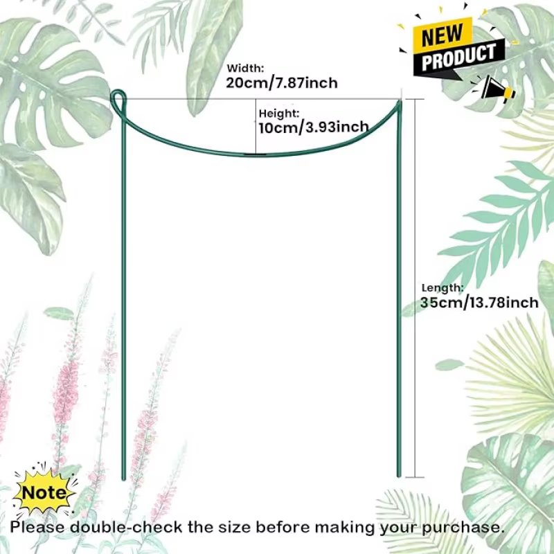 Support de treillis métallique semi-circulaire 35 cm (6-12 pièces) pour plantes d'intérieur