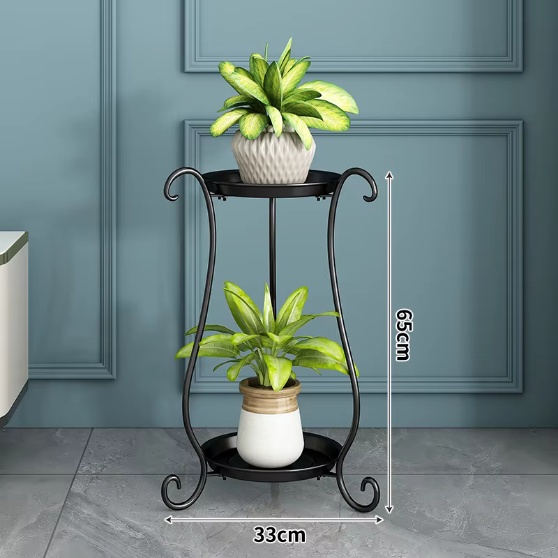 Étagère à plantes en fer sur pied