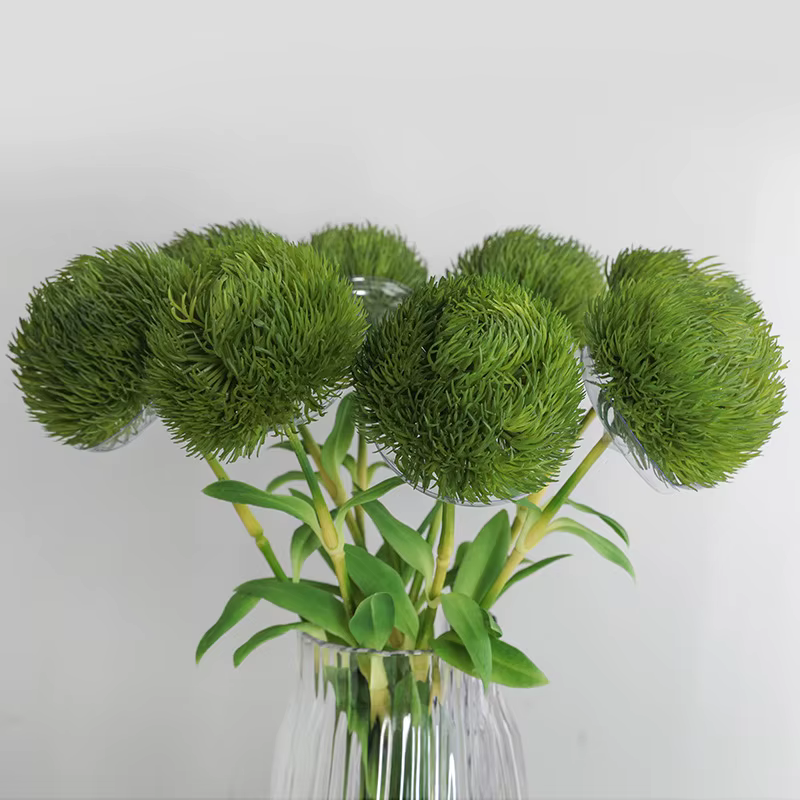Bouquet de Fleurs Artificielles de Dianthus Vert