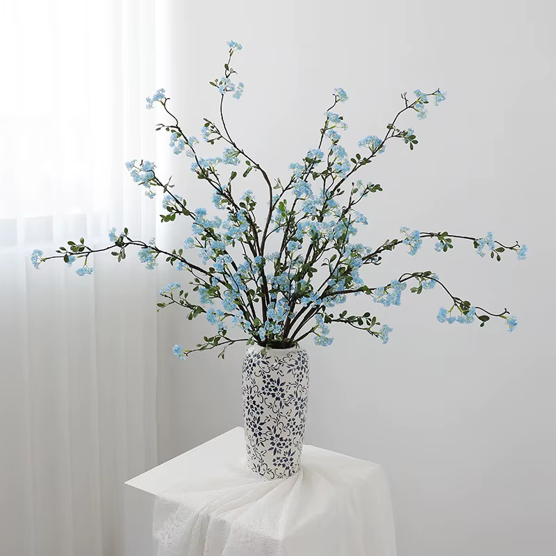5 pièces de fleurs artificielles en soie
