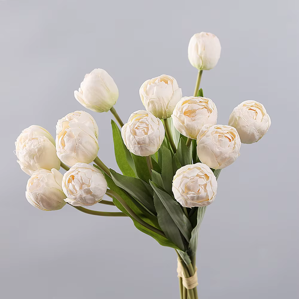 Bouquet de fleurs artificielles en soie