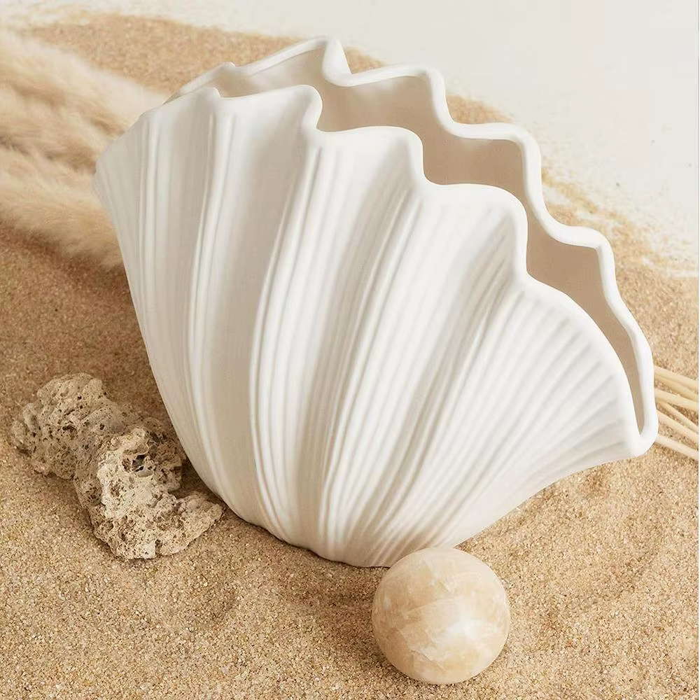 Vase en résine organique à coquille Simple