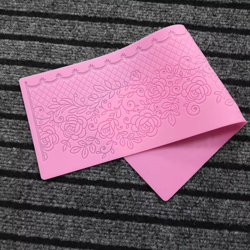 Tapis en dentelle florale