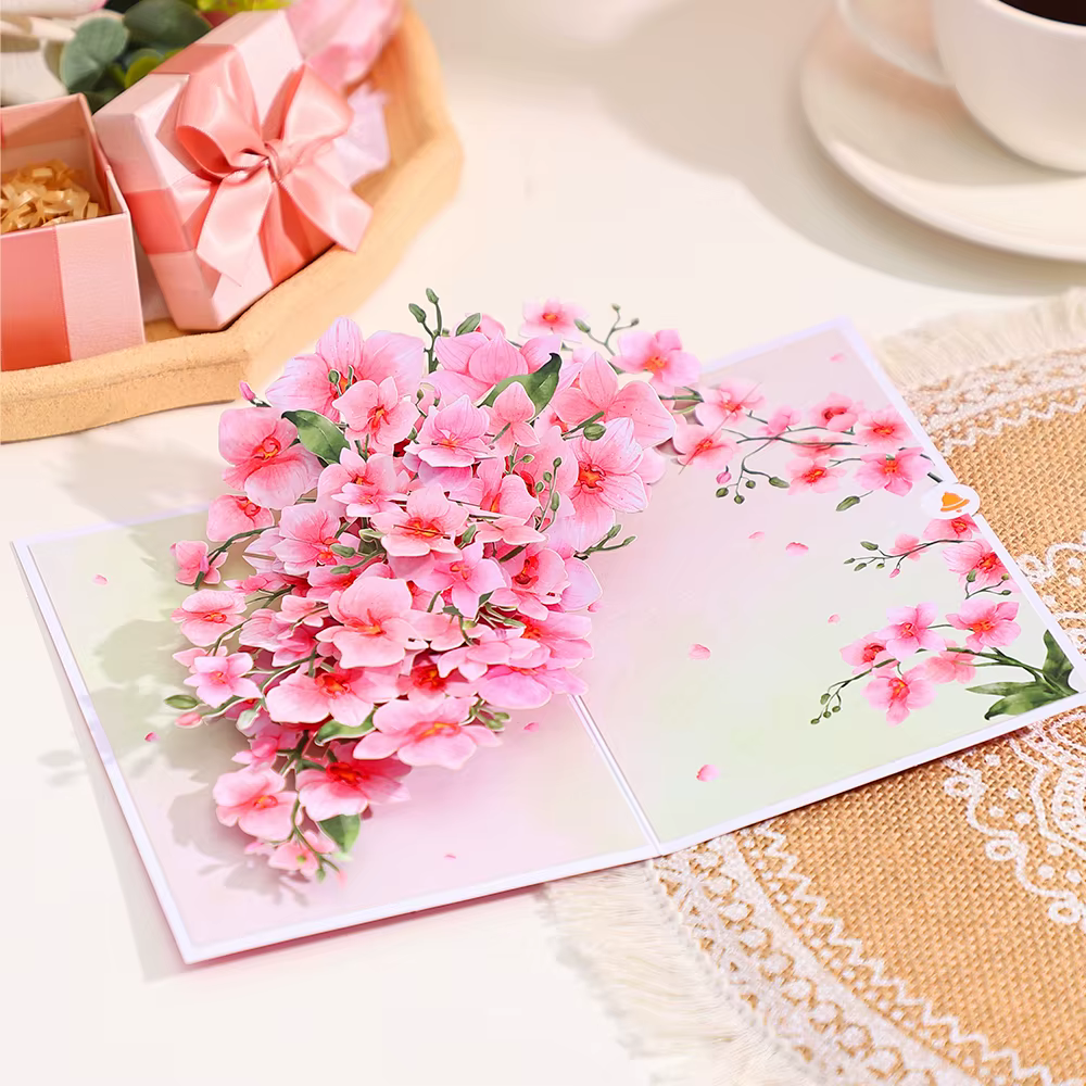 Cartes de vœux en fleurs de Phalaenopsis