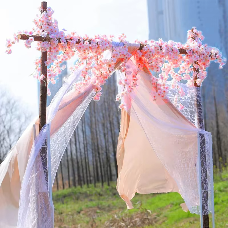 Vigne de fleurs de Sakura artificielles
