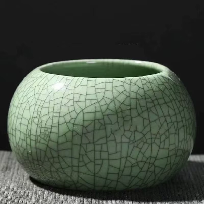 Geyao – Pot de plantes succulentes rond fait à la main