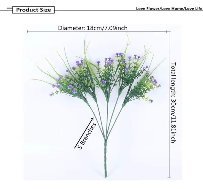 Plantes artificielles en plastique vert Vivid P.Tenuiflora
