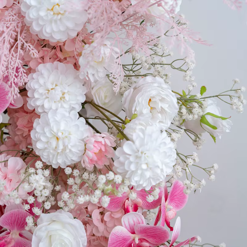 Uflower luxe romantique pêche rose hortensia