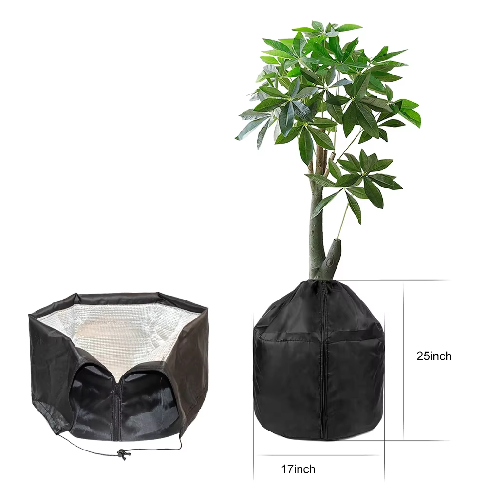 Couverture anti-gel réutilisable pour plantes