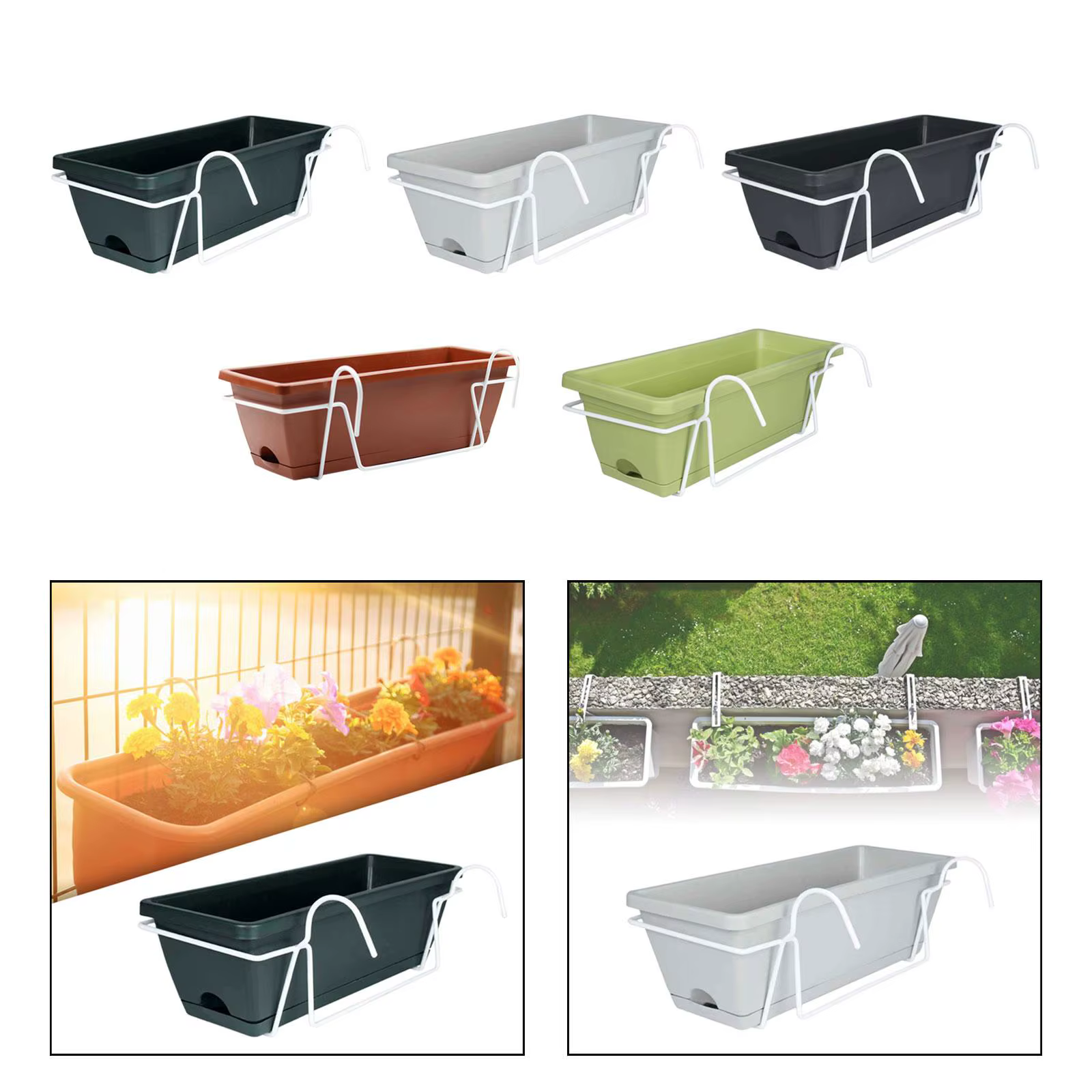 Boîte de support de plante de jardin de pot de fleur