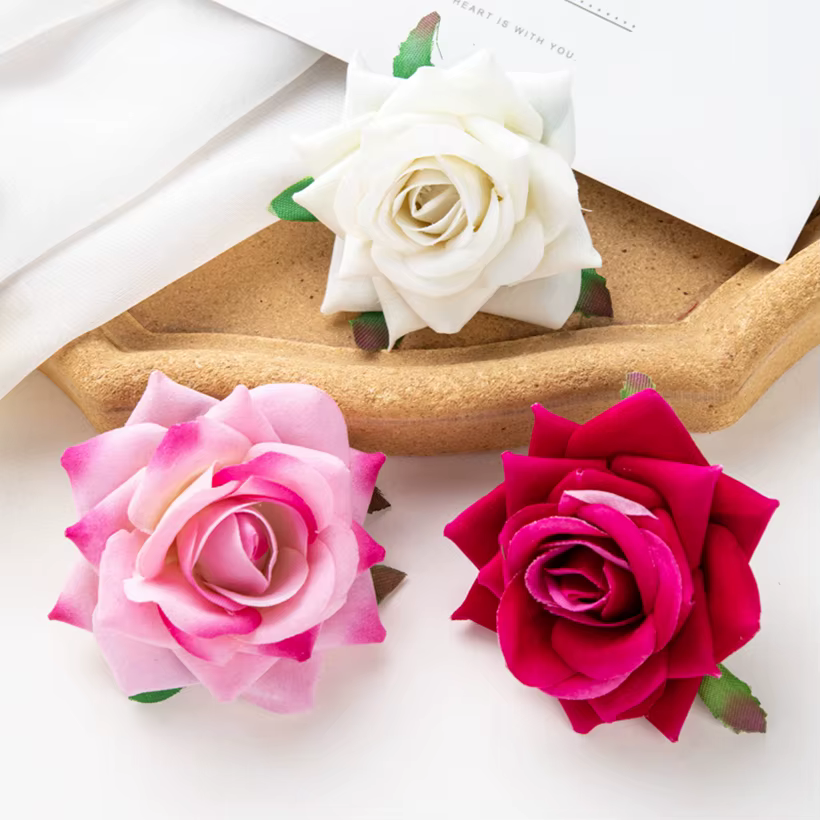 Roses rouges artisanales bon marché de 6Cm