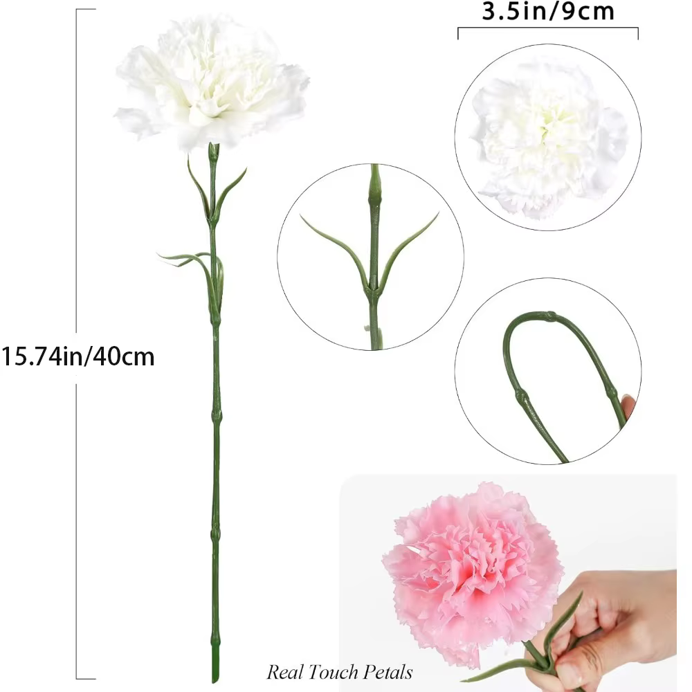 Bouquet de fleurs artificielles en soie de 15