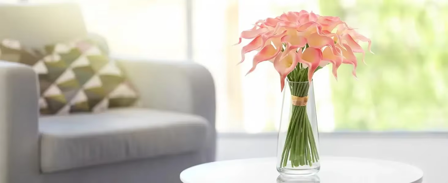 Fleurs de lys calla artificielles en latex PU Real Touch