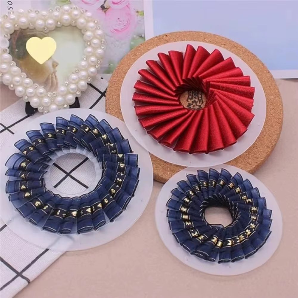 Outil de fabrication de fleurs en ruban DIY pour rosettes de 9 cm, 12 cm, 15 cm, figurines de table transparentes, outil de création de fleurs en tissu pour loisirs créatifs
