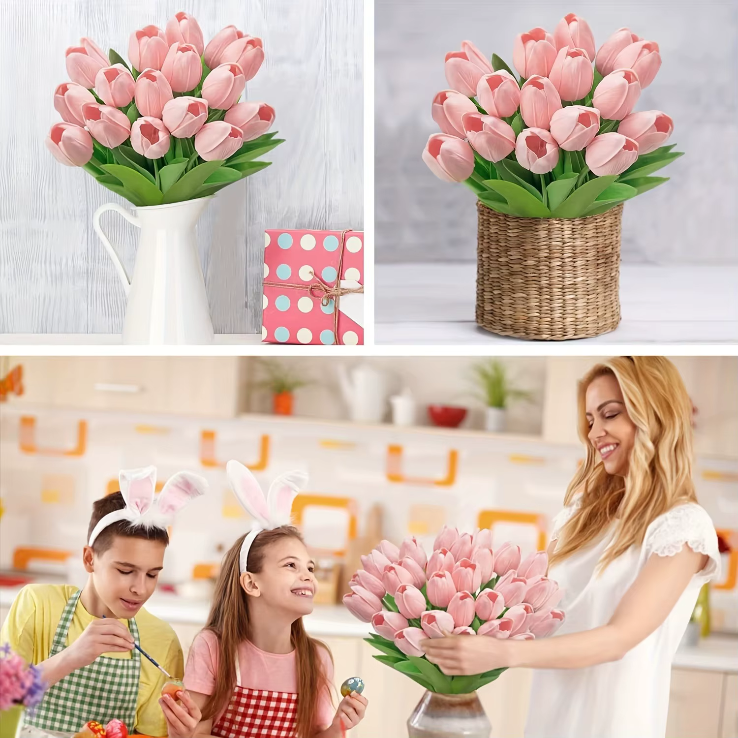 Bouquet de fleurs artificielles tulipes