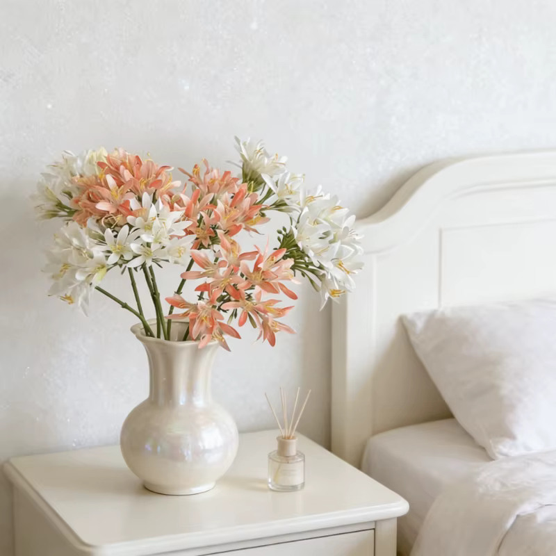 Fleur artificielle Agapanthus de 60 cm pour la maison