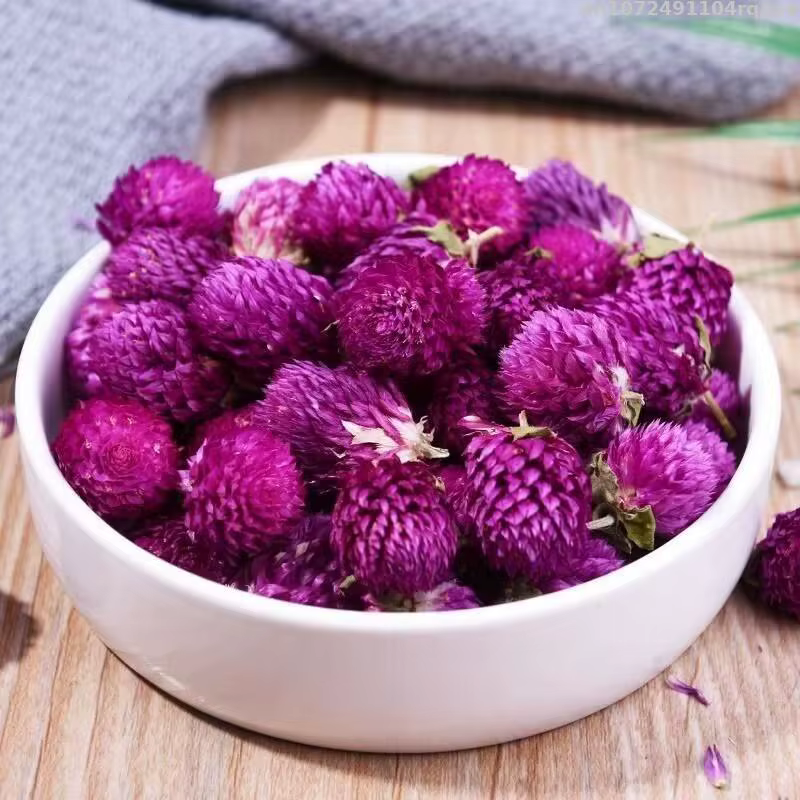Fleur de Gomphrena sèche naturelle pour décoration de mariage